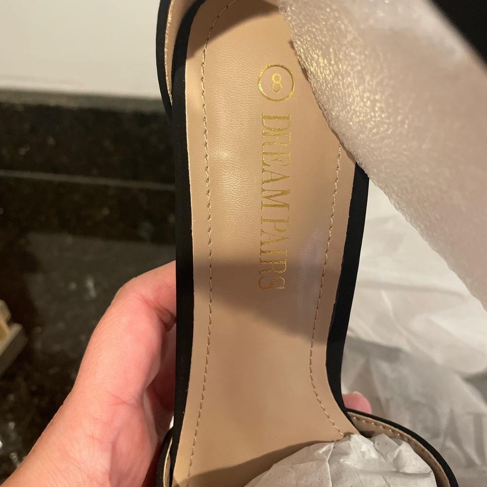 DREAM PAIRS NIB black stiletto heels - Picture 5 of 6